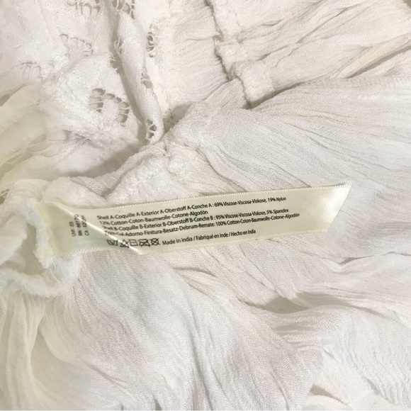 Free People Adella Cami Tank Top in White Size Small NEW - Picture 7 of 9